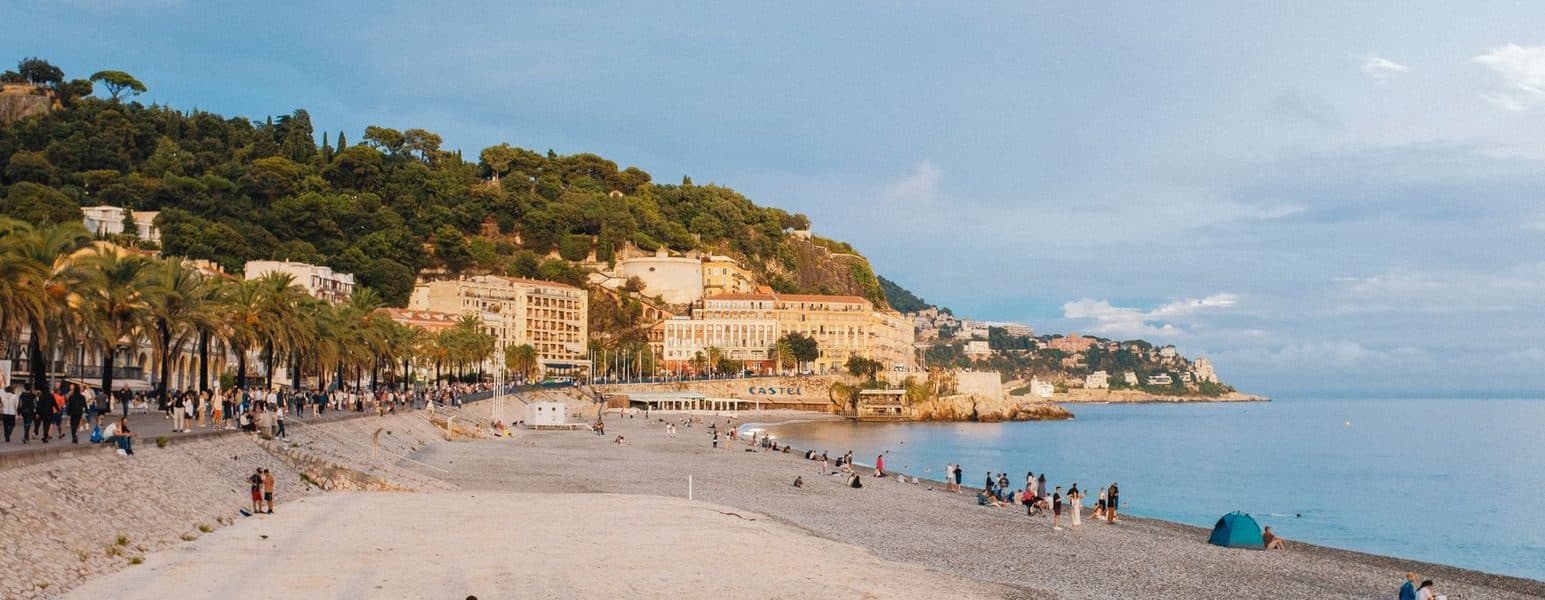 The Paillon greenway in the heart of Nice.
