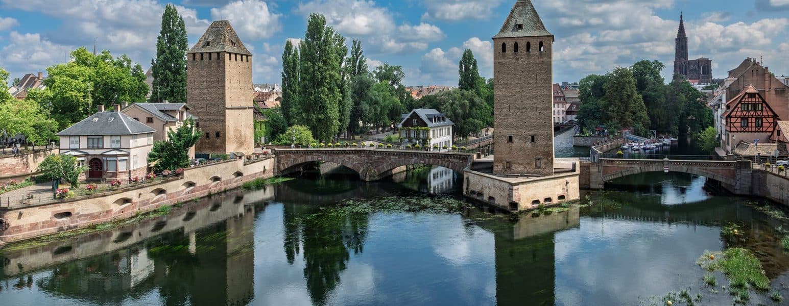 The Mimram footbridge over the Rhine.
